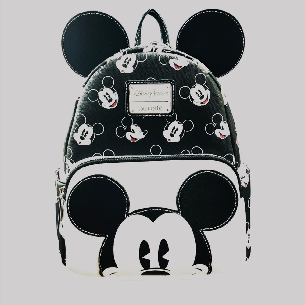 Loungefly Disney Parks Mickey Mouse Black and White Backpack